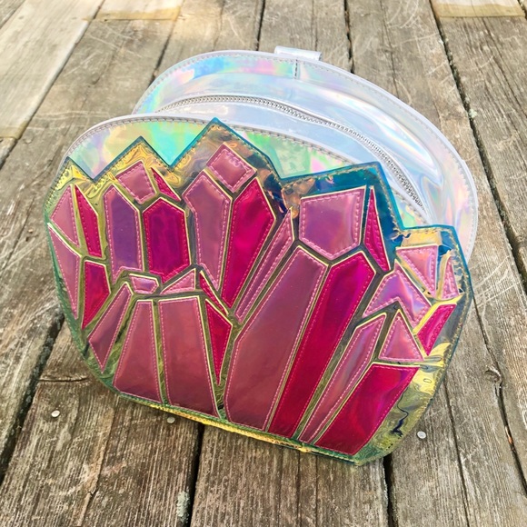 ⚡️HOST PICK⚡️Crystal Gem Holographic Backpack - Picture 3 of 4